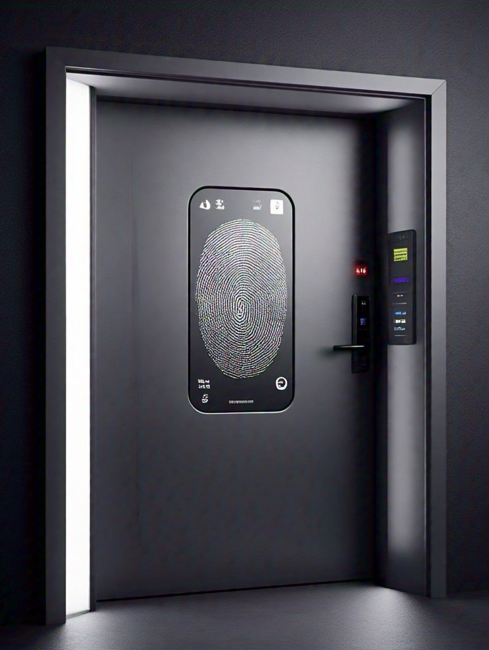 Fingerprint Door with Touch Screen