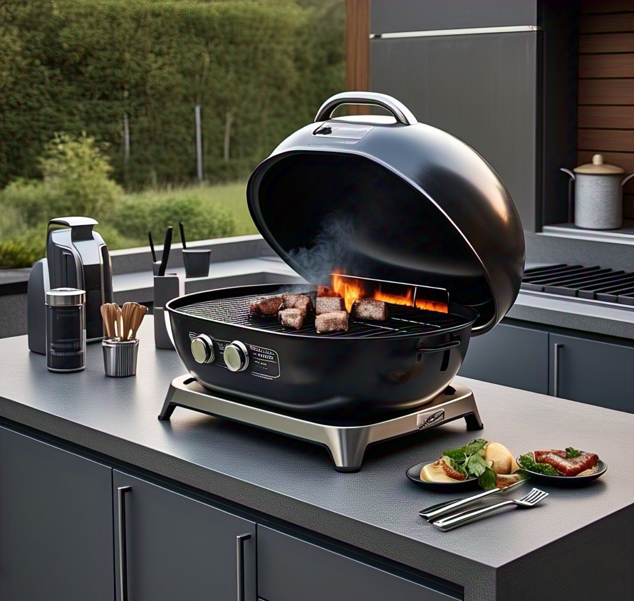 Smokeless Charcoal Grill