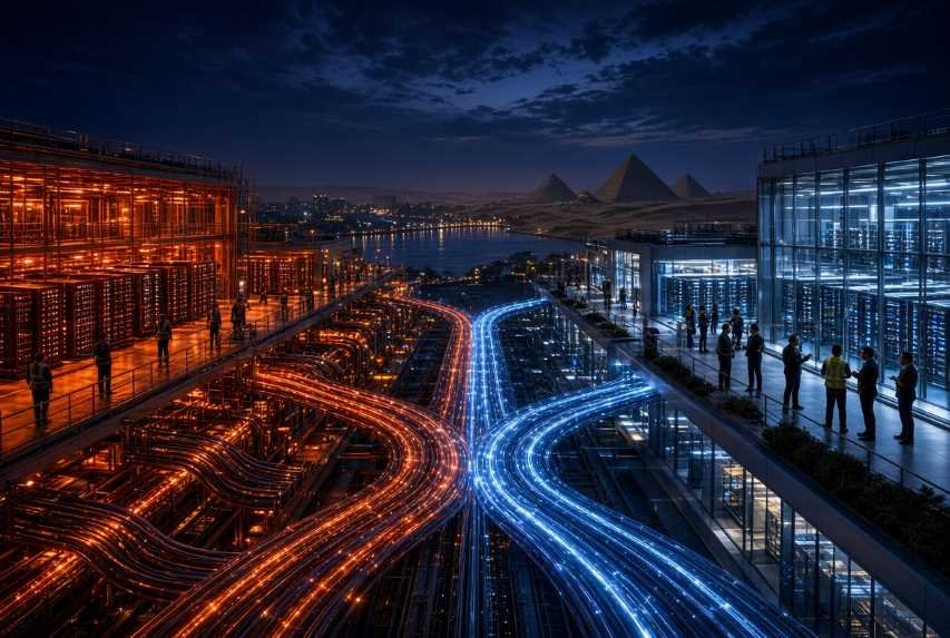 استثمارات الصين في مجال الذكاء الاصطناعي في مصر مقابل الشراكات التكنولوجية الأمريكية