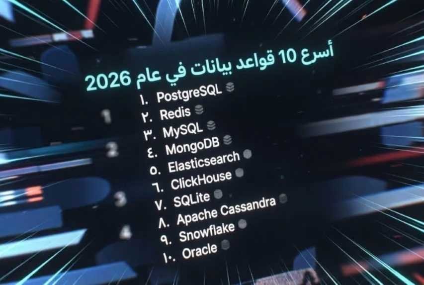 أفضل 10 قواعد بيانات الأسرع والأكثر استخدامًا على نطاق واسع في 2026