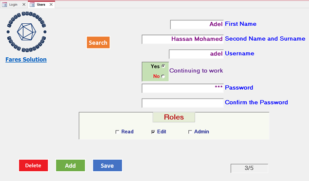 System Users and Their Permissions