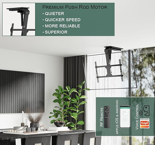 Motorized Smart Electric TV Ceiling Mount