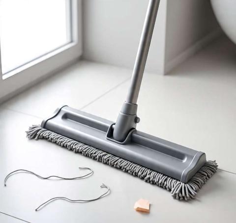 Portable Self-Squeeze Short Mop