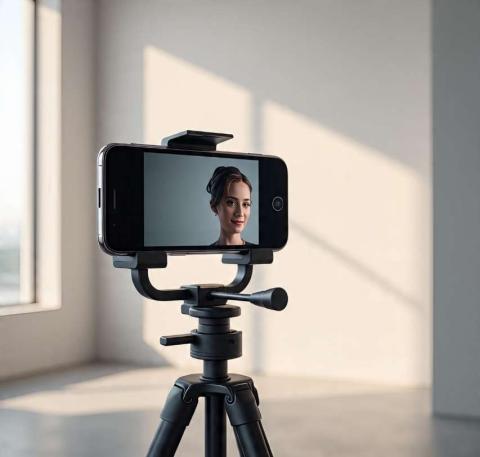 Face-Tracking Phone Holder