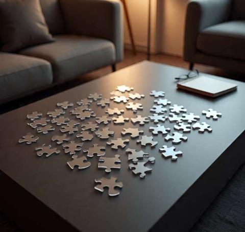 Transparent Jigsaw Puzzle