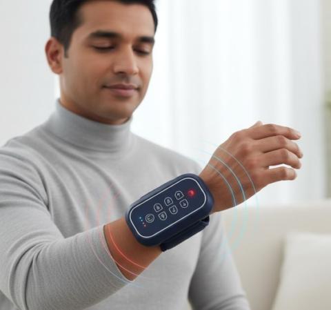 المسّاج اللاسلكي مع الحرارة والاهتزاز