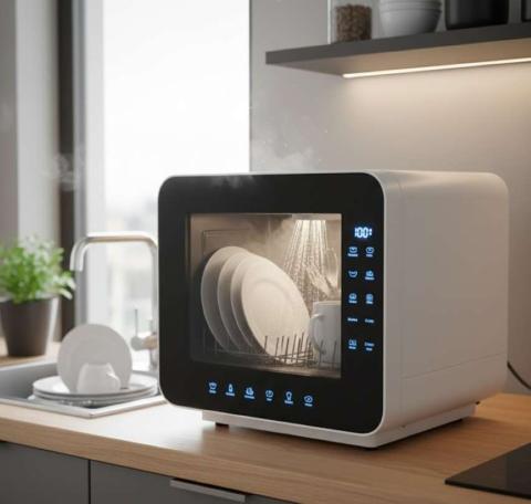 غسالة أطباق صغيرة متنقلة