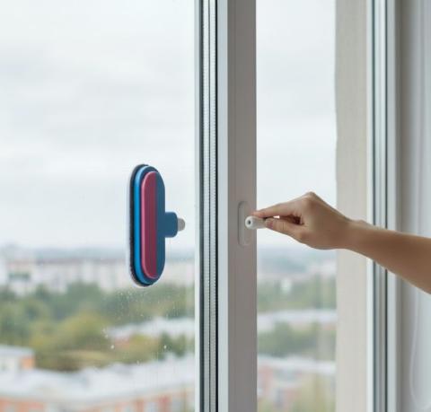 Double-Sided Magnetic Window Cleaner