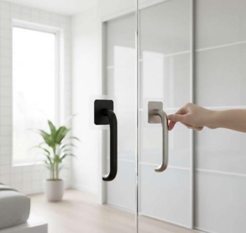 مقبض لاصق للزجاج