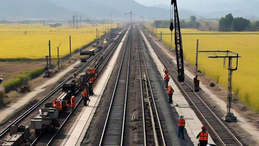 Train Track Installation in China