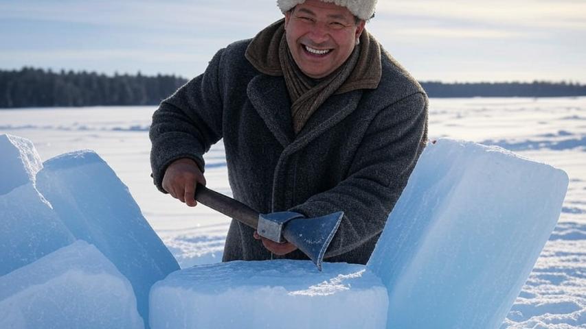 Ice cutting and reusing in celebrations