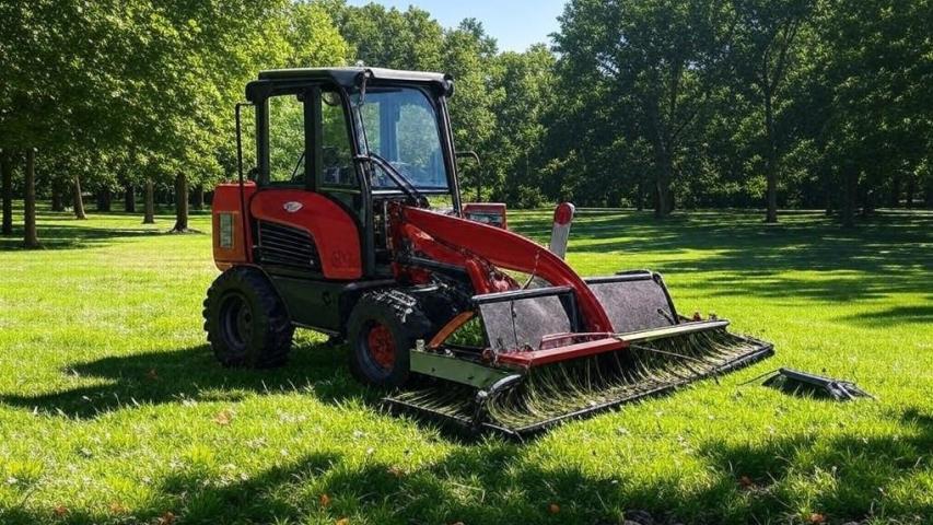 Trees and Lawn Trimming and Cleaning Vehicle