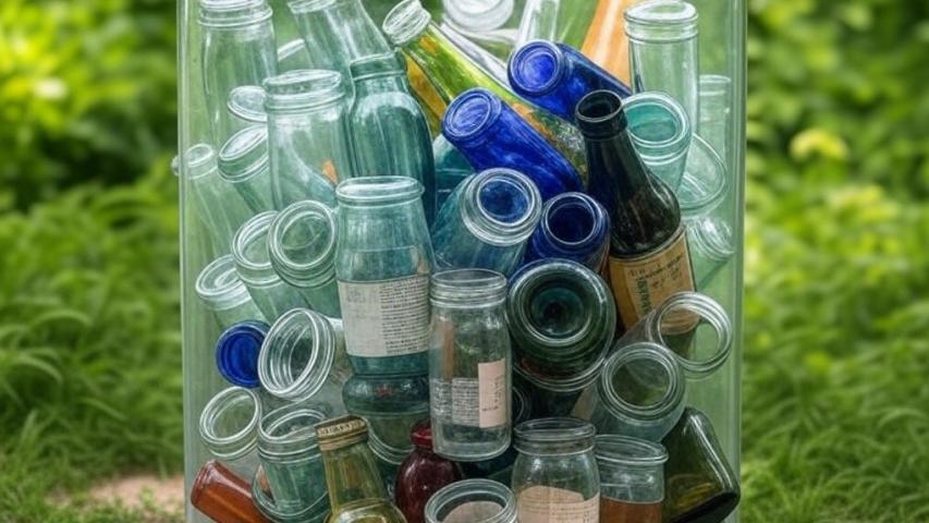 إعادة تدوير عبوات الزجاج