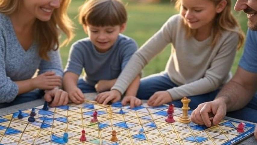 لعبة شطرنج السلسلة المثلثية