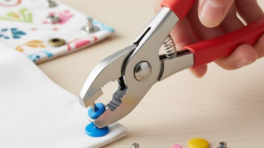 كماشة تثبيت الأزرار