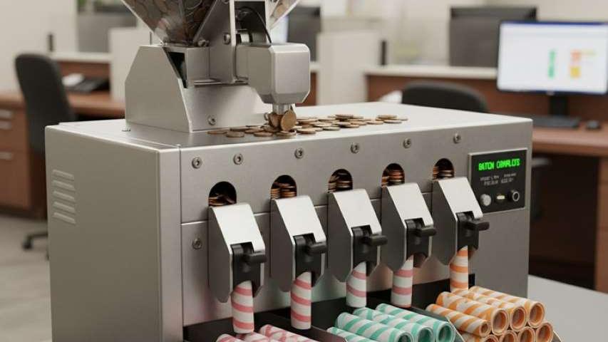 آلة لف العملات المعدنية