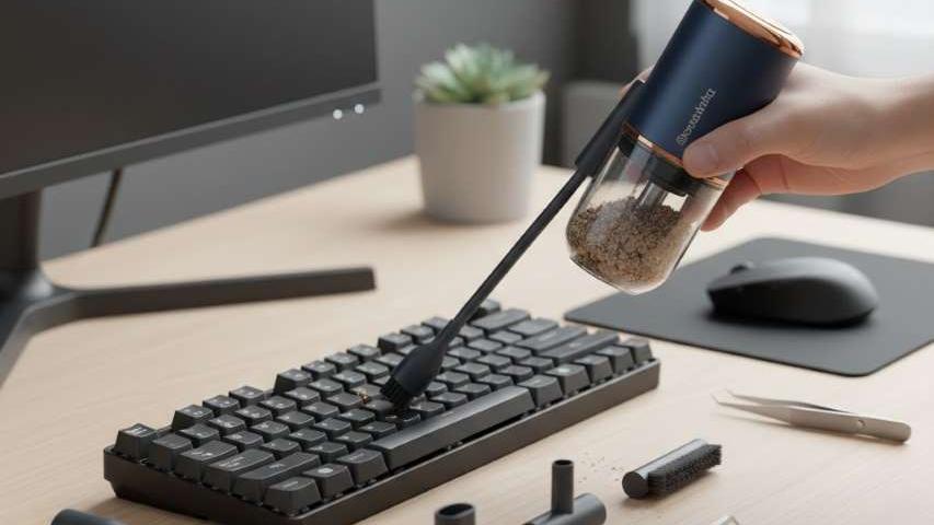 Multi-Attachment Keyboard Cleaner