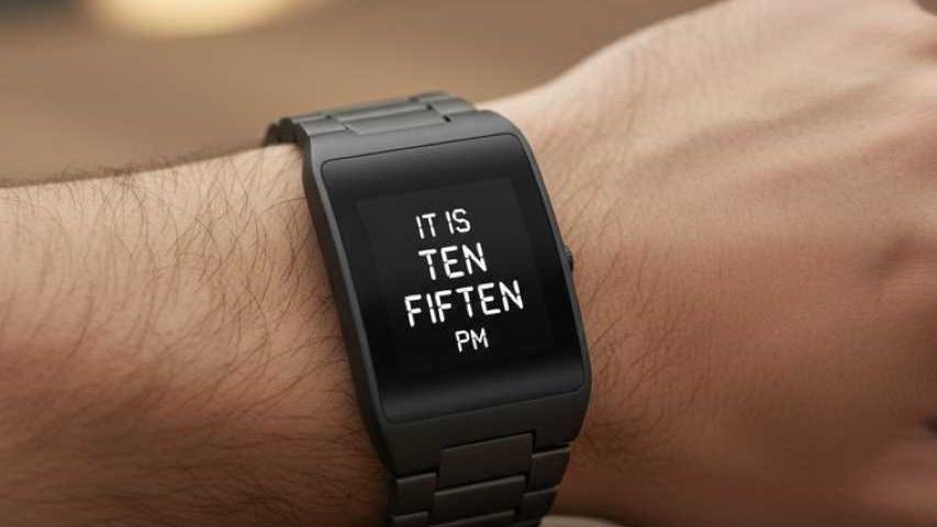 ساعة ليد الرقمية الكلماتية