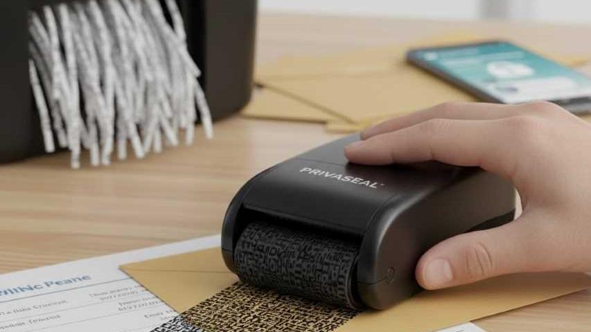 ختم الحماية من سرقة الهوية الأسطواني