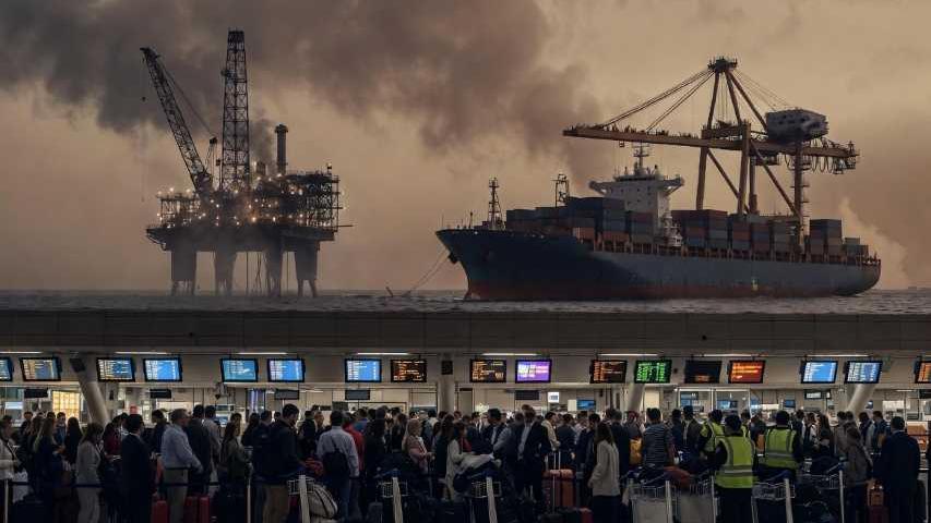 تصاعد الحرب الإيرانية يرسل موجات صدمة عبر قطاعات الطيران والنقل والطاقة العالمية