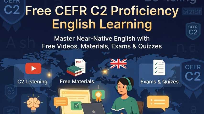 تعلم اللغة الإنجليزية المتقدمة مجاناً المستوى C2