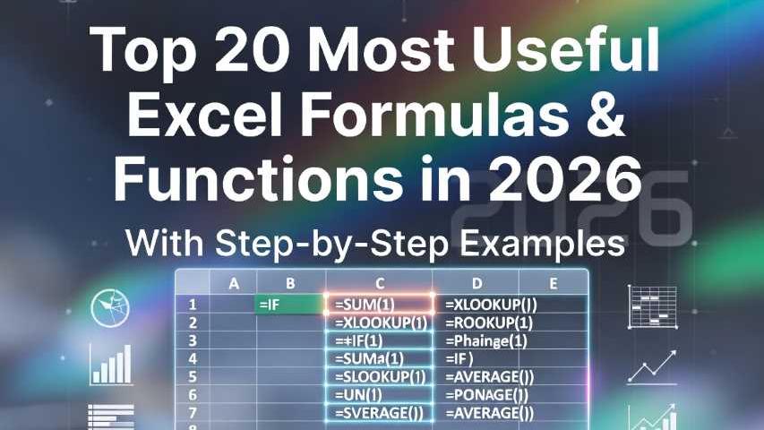 Top 20 Most Useful Excel Formulas & Functions in 2026 With Examples