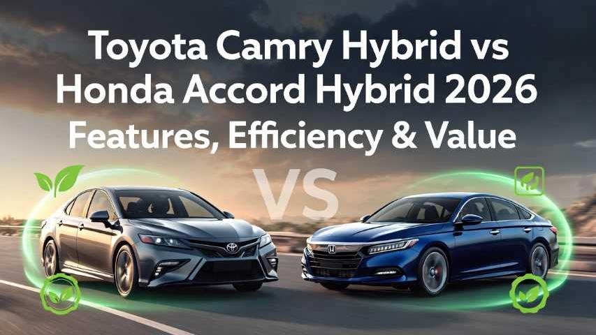 Toyota Camry Hybrid vs Honda Accord Hybrid 2026