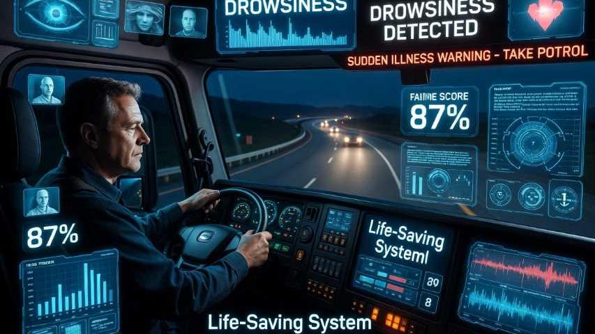 Truck Driver Drowsiness and Sudden Illness Detection
