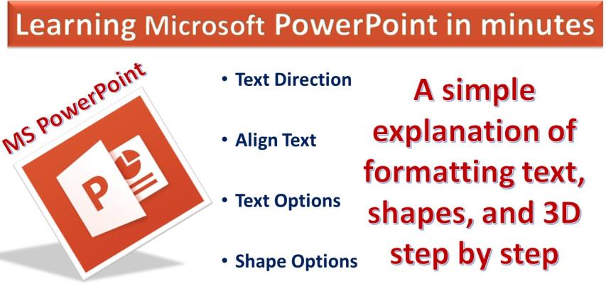  Text and Shape in MS PowerPoint 