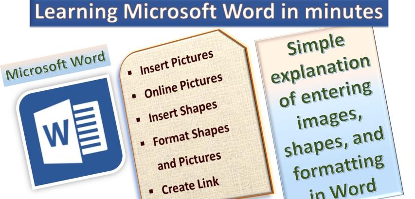 Format Pictures and Shapes