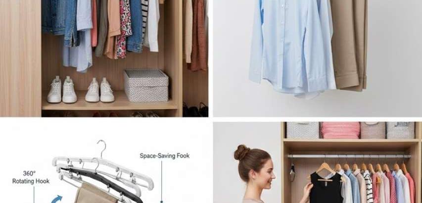 شماعة الملابس المتعددة  القابلة للطي